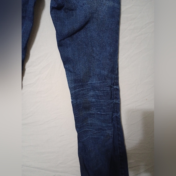 Decree Bootcut Jeans Women's 0 Blue Low Rise Medium Wash Cotton Distressed - Picture 10 of 12